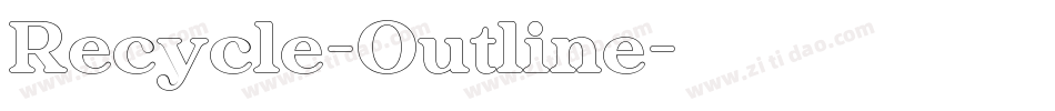 Recycle-Outline字体转换
