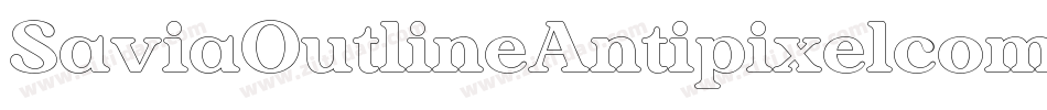 SaviaOutlineAntipixelcomar-Bz5d字体转换 SaviaOutlineAntipixelcomar-Bz5d字体转换