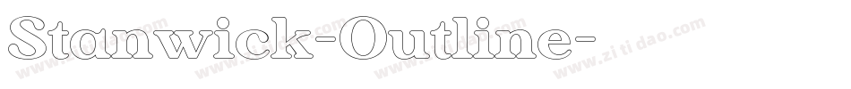 Stanwick-Outline字体转换
