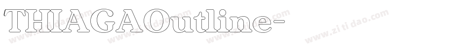 THIAGAOutline字体转换