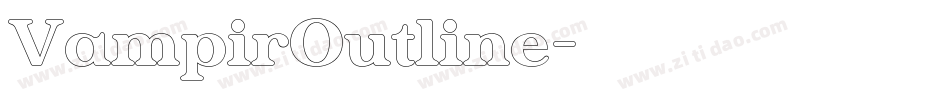 VampirOutline字体转换