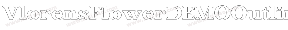 VlorensFlowerDEMOOutline字体转换