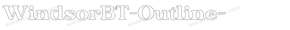 WindsorBT-Outline字体转换