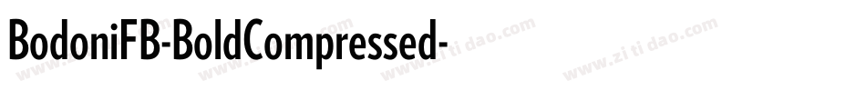 BodoniFB-BoldCompressed字体转换