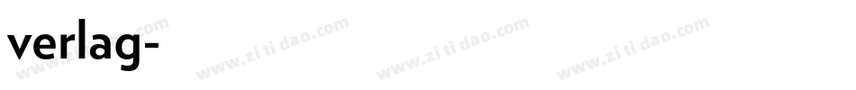 verlag字体转换