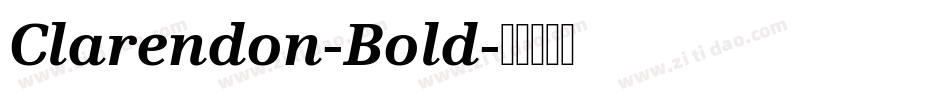 Clarendon-Bold字体转换