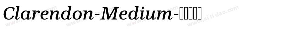 Clarendon-Medium字体转换