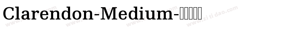 Clarendon-Medium字体转换