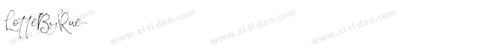 LotteByRue字体转换