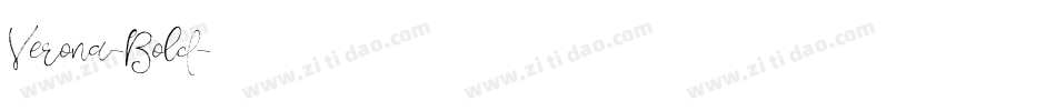 Verona-Bold字体转换