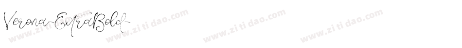 Verona-ExtraBold字体转换