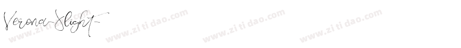 Verona-Xlight字体转换