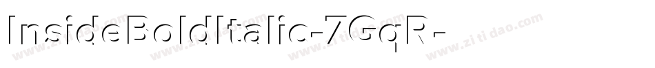 InsideBoldItalic-7GqR字体转换