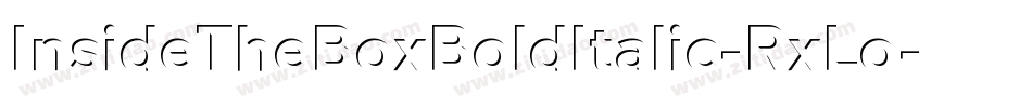 InsideTheBoxBoldItalic-RxLo字体转换