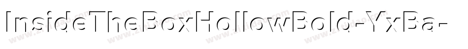 InsideTheBoxHollowBold-YxBa字体转换