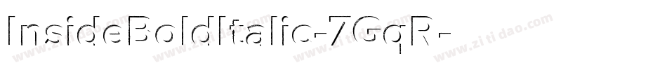 InsideBoldItalic-7GqR字体转换