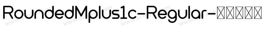 RoundedMplus1c-Regular字体转换