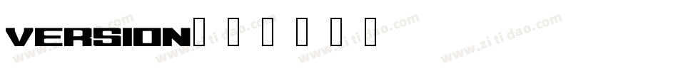 Version字体转换