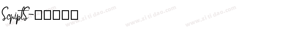 ScriptS字体转换