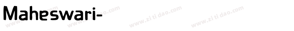 Maheswari字体转换