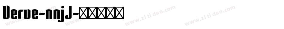 Verve-nnjJ字体转换