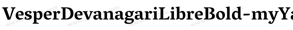 VesperDevanagariLibreBold-myYa字体转换