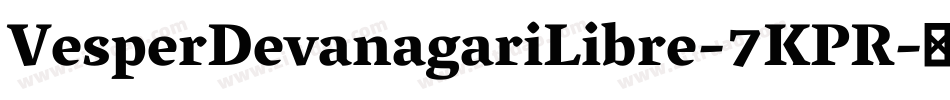 VesperDevanagariLibre-7KPR字体转换