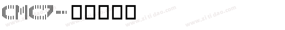 CMC7字体转换