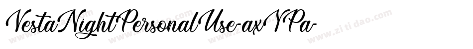 VestaNightPersonalUse-axYPa字体转换