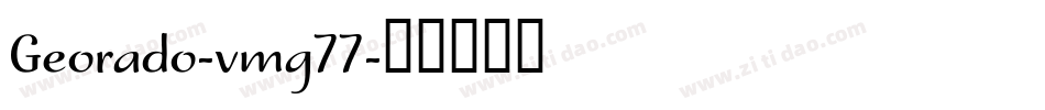 Georado-vmg77字体转换