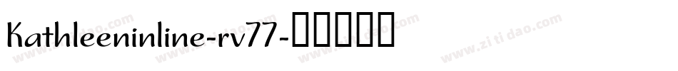 Kathleeninline-rv77字体转换
