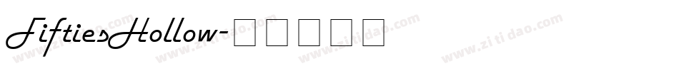 FiftiesHollow字体转换