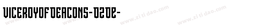 ViceroyOfDeacons-D2DE字体转换