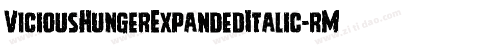 ViciousHungerExpandedItalic-rMZp字体转换