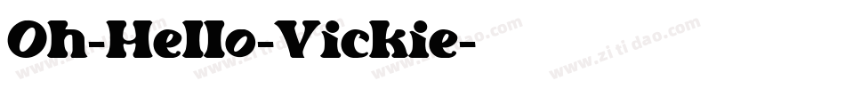 Oh-Hello-Vickie字体转换