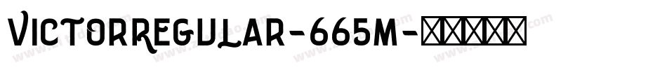 VictorRegular-665M字体转换