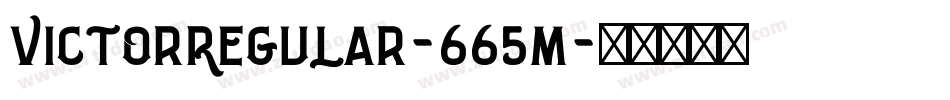 VictorRegular-665M字体转换