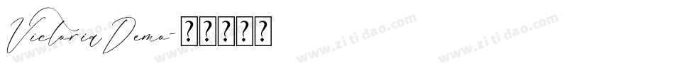 VictoriaDemo字体转换