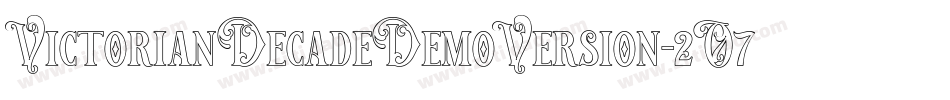 VictorianDecadeDemoVersion-2O7ml字体转换