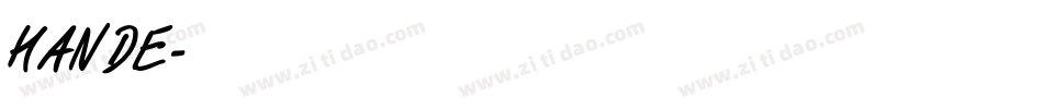 HANDE字体转换