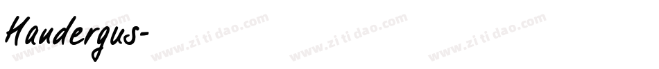 Handergus字体转换