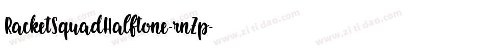 RacketSquadHalftone-rnZp字体转换