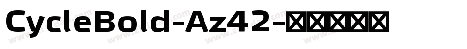 CycleBold-Az42字体转换