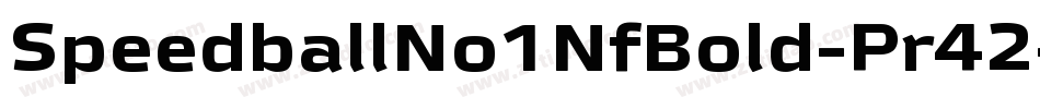 SpeedballNo1NfBold-Pr42字体转换