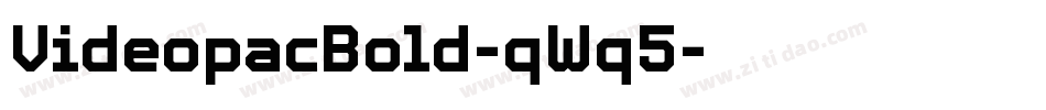 VideopacBold-qWq5字体转换