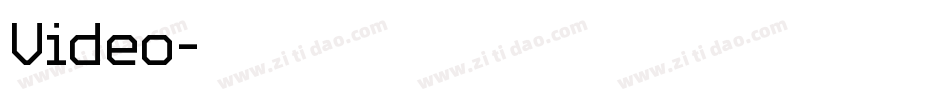 Video字体转换