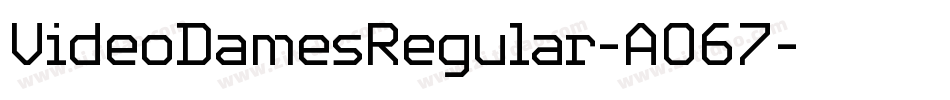 VideoDamesRegular-AO67字体转换