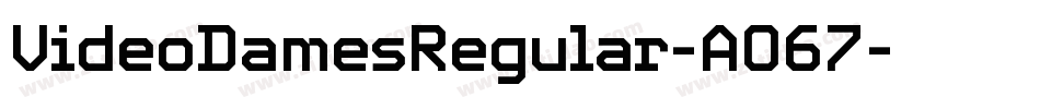 VideoDamesRegular-AO67字体转换