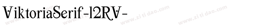 ViktoriaSerif-l2RV字体转换