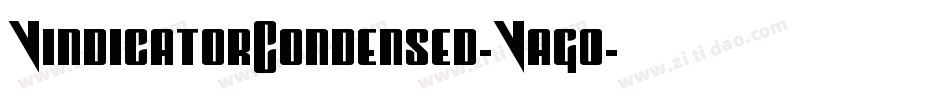 VindicatorCondensed-Vag0字体转换